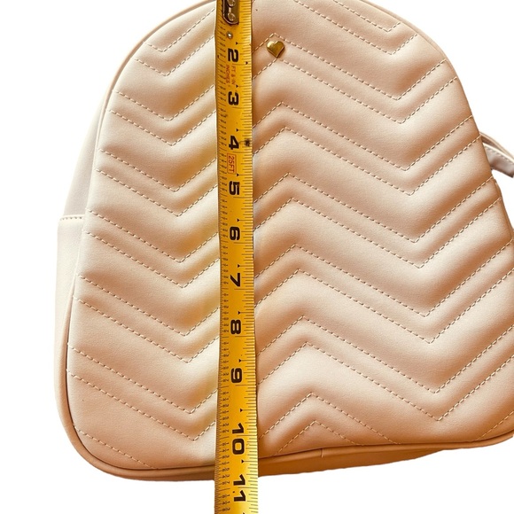 Chevron Pattern Blush Small Backpack - Picture 10 of 10